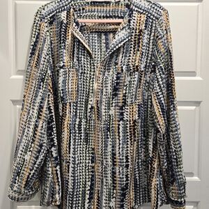 Valerie Steven's Plus size, 1X, multi colored top